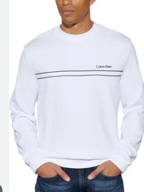 Calvin Klein White Sweatshirt - XXL